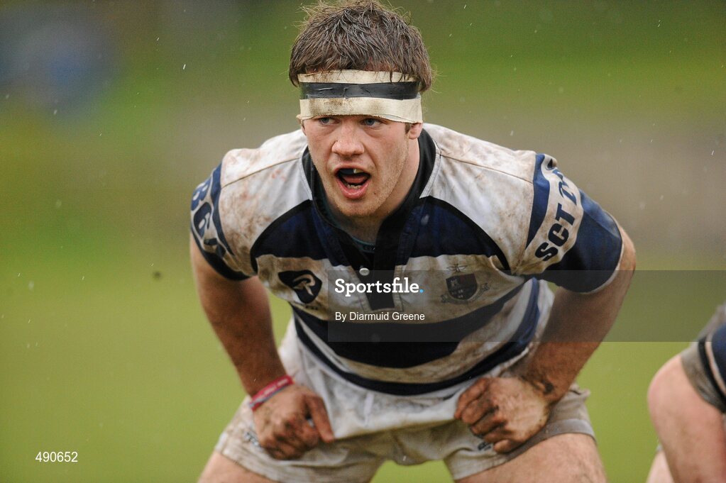 16 February 2011; Cian O'Donnell, Rockwell College. Avonmore Milk Munster Schools Senior Cup, Ardscoil Ris v Rockwell College, Clanwilliam RFC, Tipperary Town, Tipperary. Picture credit: Diarmuid Greene / SPORTSFILE