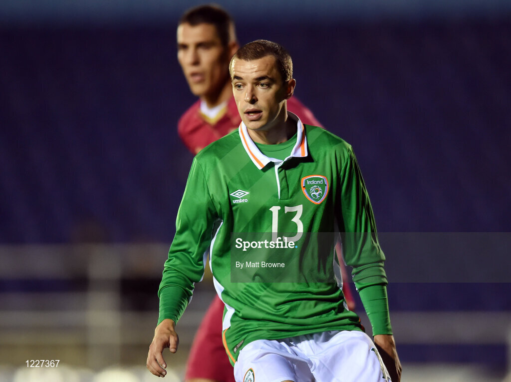 7 October 2016; Sean Kavanagh of Republic of Ireland during the UEFA U21 Championship Qualifier match between Republic of Ireland and Serbia at the RSC, Waterford. Photo by Matt Browne/Sportsfile