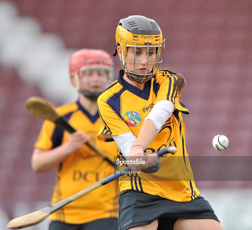 20 February 2011; Grainne Power, DCU. Purcell Cup Final, DCU v Queens University Belfast, Pearse Stadium, Salthill, Galway. Picture credit: David Maher / SPORTSFILE