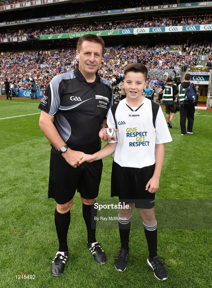 4 September 2016; Match official before the GAA Hurling All-Ireland Senior Championship Final match between Kilkenny and Tipperary at Croke Park in Dublin. Photo by Ray McManus/Sportsfile