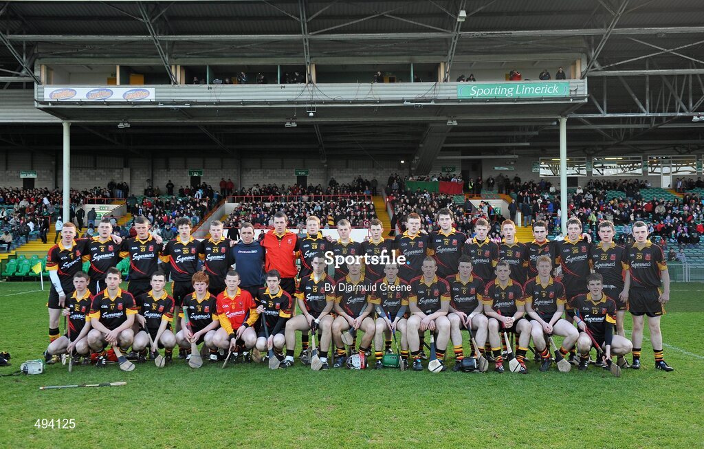 27 February 2011; The Ardscoil Rís squad. Dr. Harty Cup Final, Ardscoil Ris v Charleville CBS, Gaelic Grounds, Limerick. Picture credit: Diarmuid Greene / SPORTSFILE