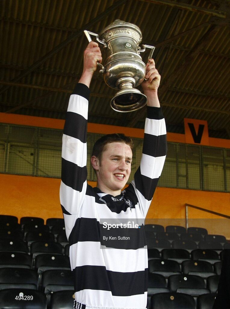 2 March 2011; St Kieran's College captain William Phelan lifts the cup. Leinster Colleges Senior A Hurling Championship Final, Castlecomer CS v St Kieran’s College, Nowlan Park, Kilkenny. Picture credit: Ken Sutton / SPORTSFILE