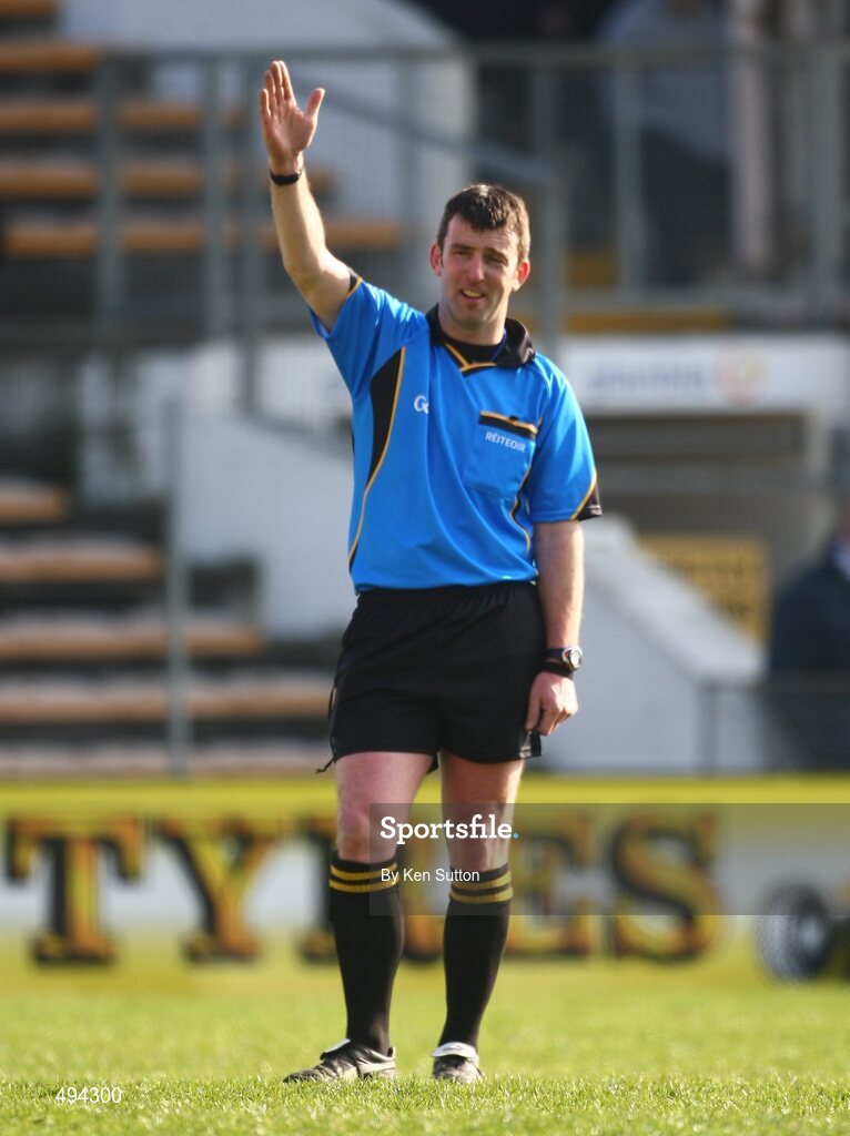 2 March 2011; Referee Paud O'Dwyer, Carlow. Leinster Colleges Senior A Hurling Championship Final, Castlecomer CS v St Kieran’s College, Nowlan Park, Kilkenny. Picture credit: Ken Sutton / SPORTSFILE