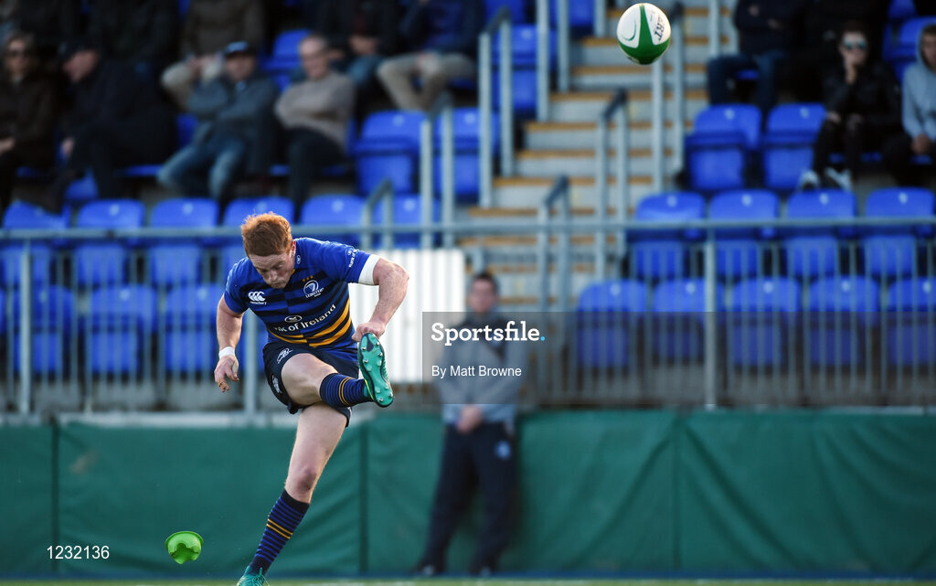 22 October 2016; Cathal Marsh of Leinster A during the British & Irish Cup Pool 4 match between Leinster A and Nottingham Rugby at Donnybrook Stadium in Donnybrook, Dublin. Photo by Matt Browne/Sportsfile