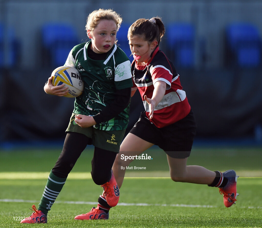 22 October 2016; Greystones Rugby Club and Wicklow RFC half time games during the British & Irish Cup Pool 4 match between Leinster A and Nottingham Rugby at Donnybrook Stadium in Donnybrook, Dublin. Photo by Matt Browne/Sportsfile