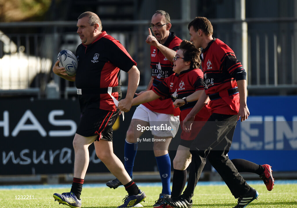 22 October 2016; Dunbrody Warriors and Tullamore Tigers half time games during the British & Irish Cup Pool 4 match between Leinster A and Nottingham Rugby at Donnybrook Stadium in Donnybrook, Dublin. Photo by Matt Browne/Sportsfile
