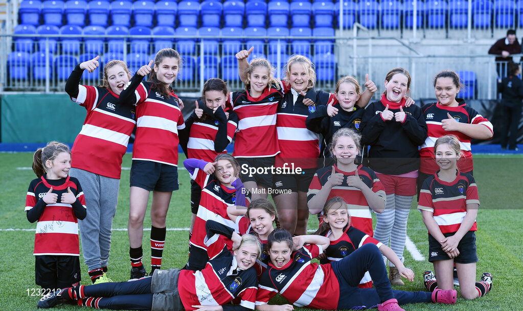 22 October 2016; Wicklow RFC team after the half time games during the British & Irish Cup Pool 4 match between Leinster A and Nottingham Rugby at Donnybrook Stadium in Donnybrook, Dublin. Photo by Matt Browne/Sportsfile