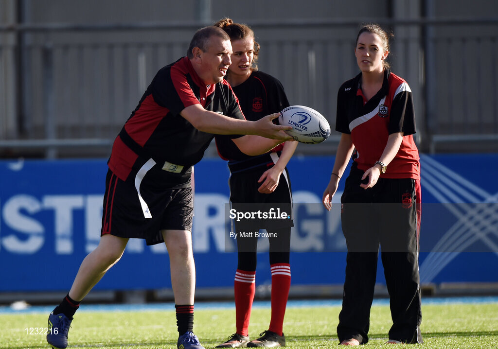 22 October 2016; Dunbrody Warriors and Tullamore Tigers half time games during the British & Irish Cup Pool 4 match between Leinster A and Nottingham Rugby at Donnybrook Stadium in Donnybrook, Dublin. Photo by Matt Browne/Sportsfile