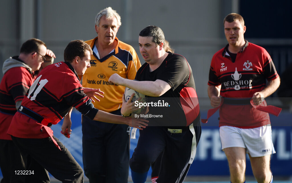 22 October 2016; Dunbrody Warriors and Tullamore Tigers half time games during the British & Irish Cup Pool 4 match between Leinster A and Nottingham Rugby at Donnybrook Stadium in Donnybrook, Dublin. Photo by Matt Browne/Sportsfile