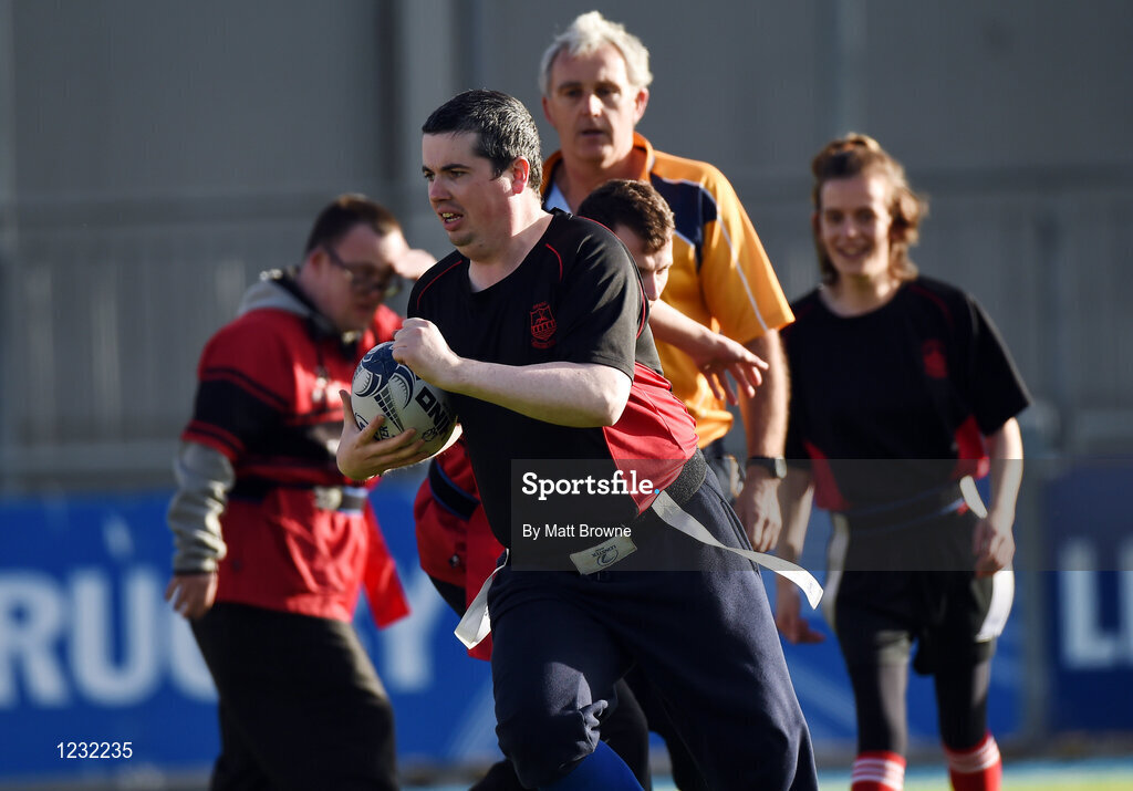 22 October 2016; Dunbrody Warriors and Tullamore Tigers half time games during the British & Irish Cup Pool 4 match between Leinster A and Nottingham Rugby at Donnybrook Stadium in Donnybrook, Dublin. Photo by Matt Browne/Sportsfile