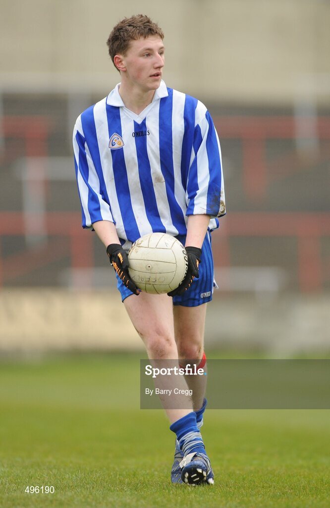 8 March 2011; Brendan McCrea, Colaiste Bhride Carnew, Co. Wicklow. Leinster Vocational Schools Senior Football “A” Final, Colaiste Bhride Carnew, Co. Wicklow v Gallen Community School, Ferbane, Co. Offaly, O’Moore Park, Portlaoise, Co. Laois. Picture credit: Barry Cregg / SPORTSFILE