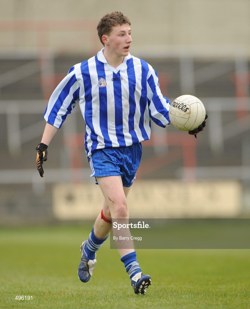 8 March 2011; Brendan McCrea, Colaiste Bhride Carnew, Co. Wicklow. Leinster Vocational Schools Senior Football “A” Final, Colaiste Bhride Carnew, Co. Wicklow v Gallen Community School, Ferbane, Co. Offaly, O’Moore Park, Portlaoise, Co. Laois. Picture credit: Barry Cregg / SPORTSFILE