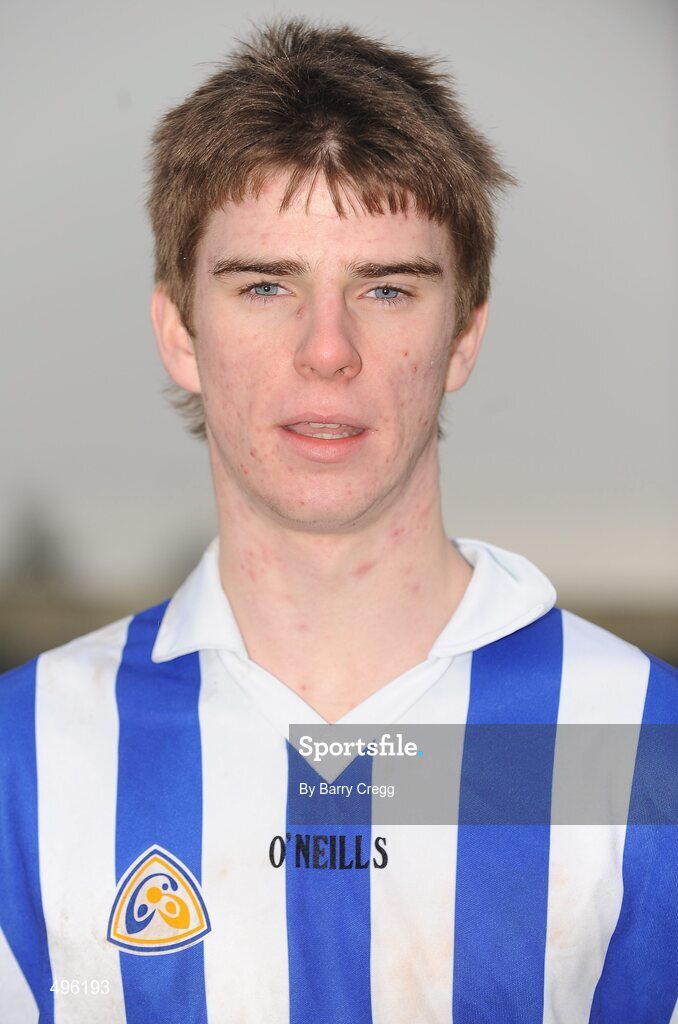8 March 2011; Colaiste Bhride Carnew, Co. Wicklow, captain Martin O'Brien. Leinster Vocational Schools Senior Football “A” Final, Colaiste Bhride Carnew, Co. Wicklow v Gallen Community School, Ferbane, Co. Offaly, O’Moore Park, Portlaoise, Co. Laois. Picture credit: Barry Cregg / SPORTSFILE