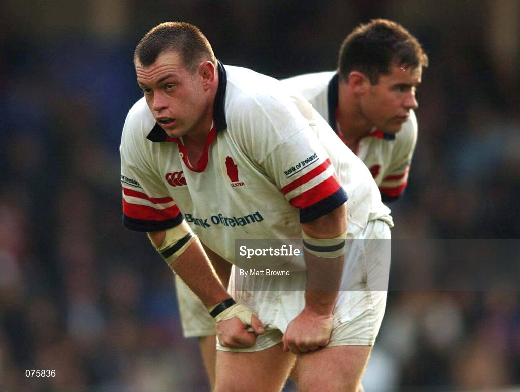 27 October 2001; Simon Best of Ulster during the Heineken Cup Pool 2 match between Stade Francais and Ulster at Stade Jean-Bouin in Paris, France. Photo by Matt Browne/Sportsfile