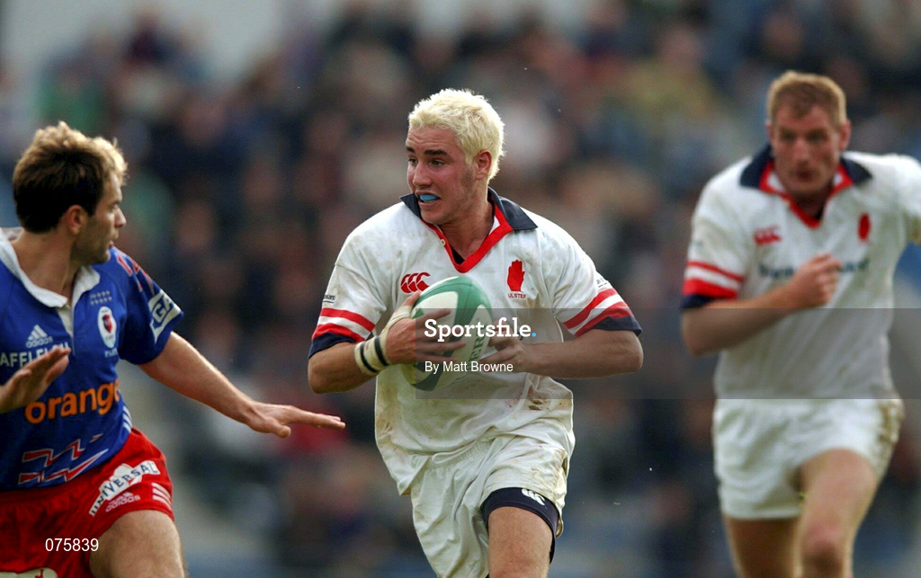 27 October 2001; Paddy Wallace of Ulster during the Heineken Cup Pool 2 match between Stade Francais and Ulster at Stade Jean-Bouin in Paris, France. Photo by Matt Browne/Sportsfile