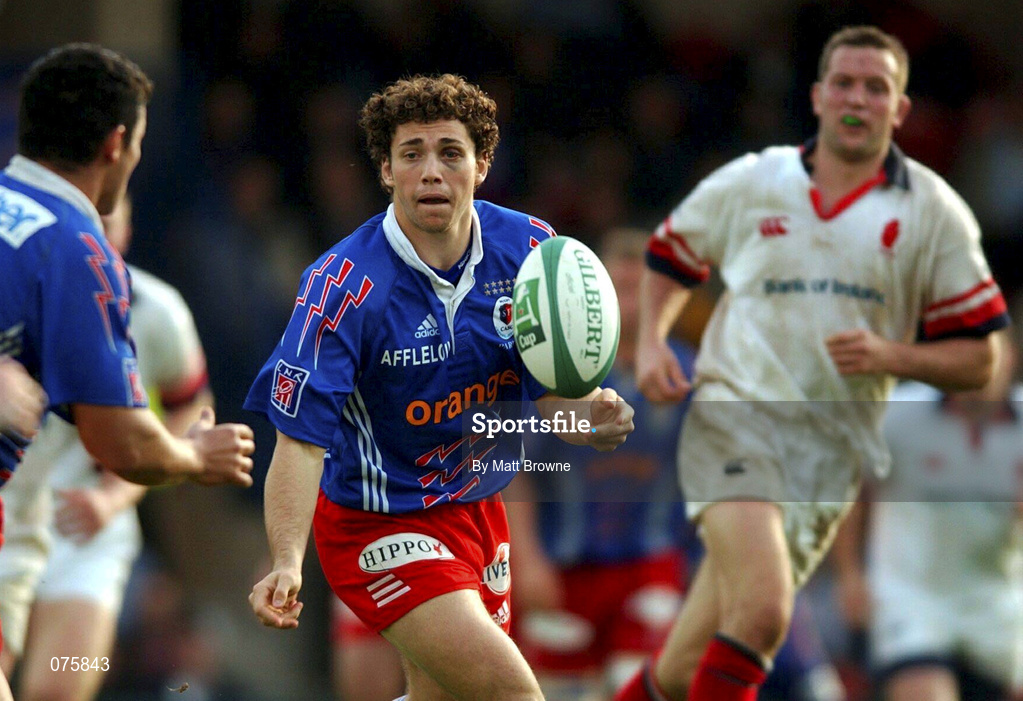 27 October 2001; Nicolas Raffault of Stade Francais during the Heineken Cup Pool 2 match between Stade Francais and Ulster at Stade Jean-Bouin in Paris, France. Photo by Matt Browne/Sportsfile