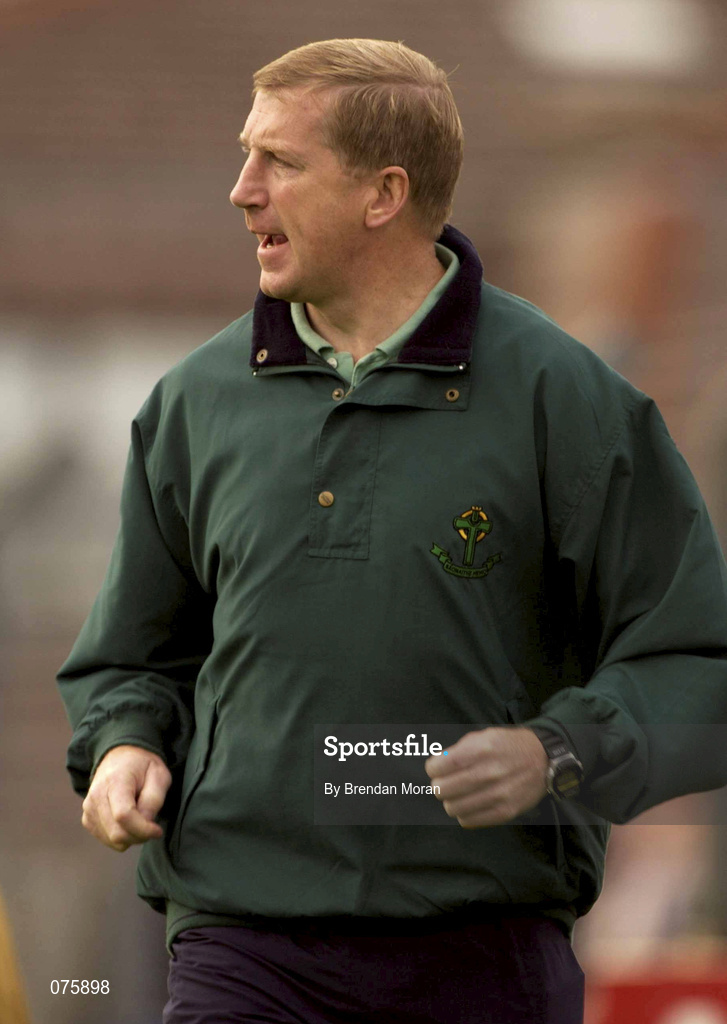 27 October 2001; Dinny Allen, Nemo Rangers official, during the AIB Munster Senior Club Football Championship Quarter-Final match between Nemo Rangers and Doonbeg at Páirc Uí Rinn in Cork. Photo by Brendan Moran/Sportsfile