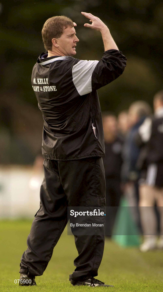27 October 2001; Doonbeg manager Michael Lynch during the AIB Munster Senior Club Football Championship Quarter-Final match between Nemo Rangers and Doonbeg at Páirc Uí Rinn in Cork. Photo by Brendan Moran/Sportsfile