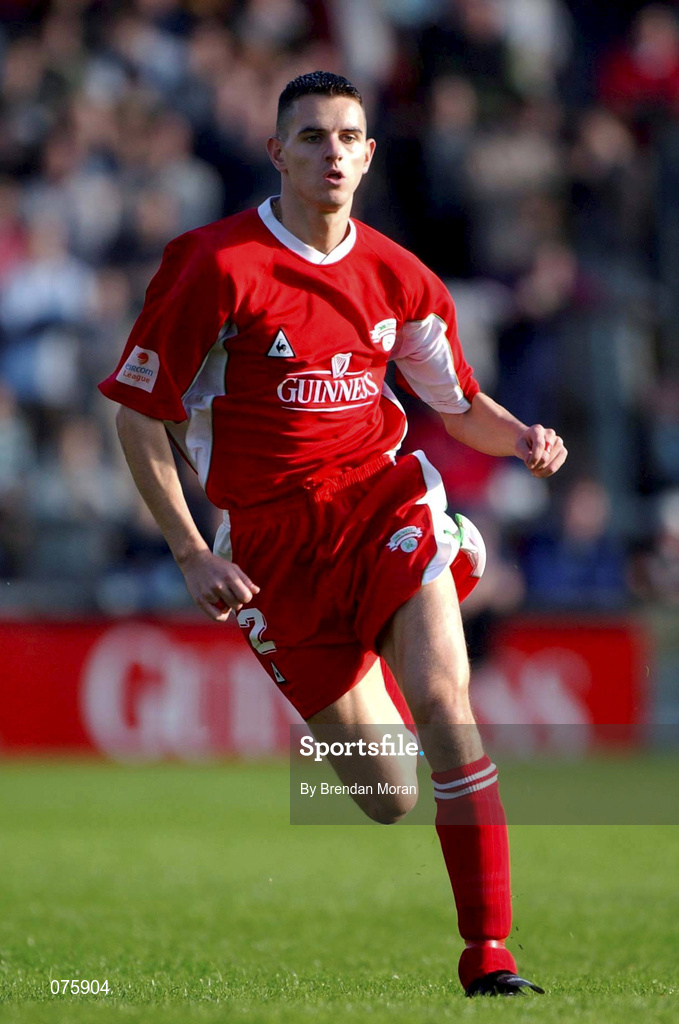 28 October 2001; Alan Carey of Cork City during the eircom League Premier Division match between Cork City and Bray Wanderers at Turners Cross in Cork. Photo by Brendan Moran/Sportsfile