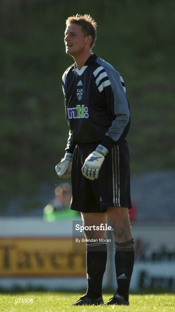 28 October 2001; Matt Gregg of Bray Wanderers during the eircom League Premier Division match between Cork City and Bray Wanderers at Turners Cross in Cork. Photo by Brendan Moran/Sportsfile