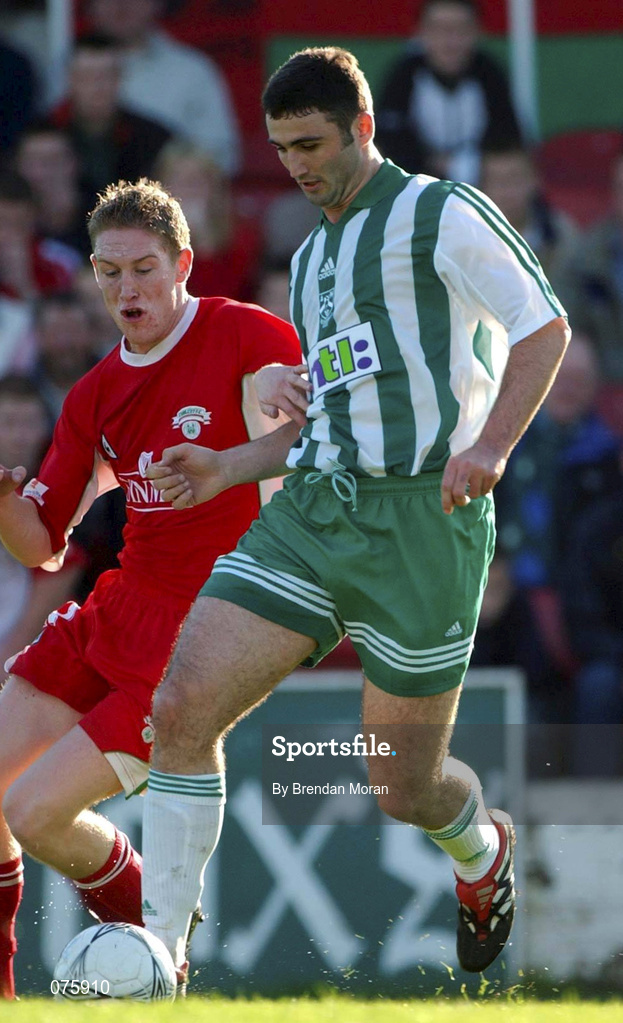 28 October 2001; Stephen Fox of Bray Wanderers during the eircom League Premier Division match between Cork City and Bray Wanderers at Turners Cross in Cork. Photo by Brendan Moran/Sportsfile