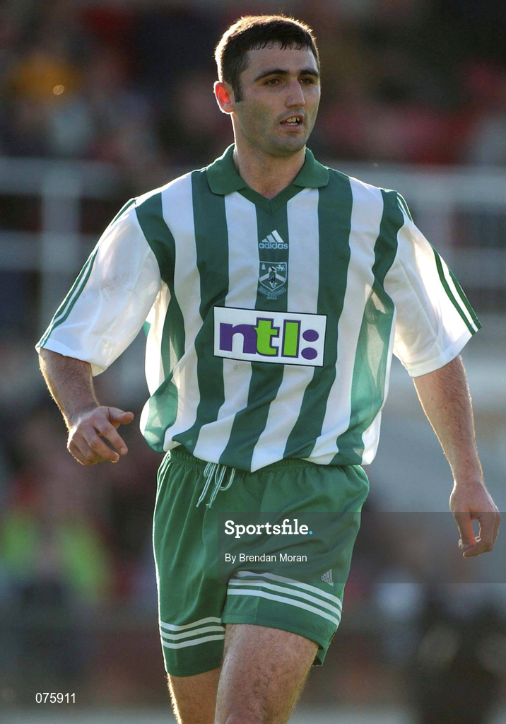 28 October 2001; Stephen Fox of Bray Wanderers during the eircom League Premier Division match between Cork City and Bray Wanderers at Turners Cross in Cork. Photo by Brendan Moran/Sportsfile
