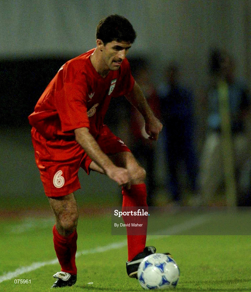 31 October 2001; Kharim Bagheri of Iran during the 2002 FIFA World Cup AFC Qualification Play-Off 2nd Leg match between United Arab Emirates and Iran the at Al-Nahyan Stadium in Abu Dhabi, United Arab Emirates. Photo by David Maher/Sportsfile