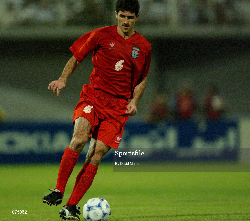 31 October 2001; Kharim Bagheri of Iran during the 2002 FIFA World Cup AFC Qualification Play-Off 2nd Leg match between United Arab Emirates and Iran the at Al-Nahyan Stadium in Abu Dhabi, United Arab Emirates. Photo by David Maher/Sportsfile