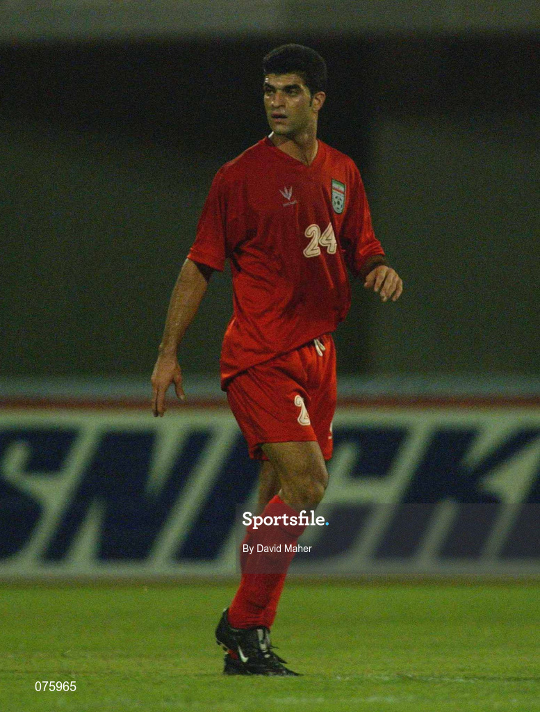 31 October 2001; Rahman Rezai of Iran during the 2002 FIFA World Cup AFC Qualification Play-Off 2nd Leg match between United Arab Emirates and Iran the at Al-Nahyan Stadium in Abu Dhabi, United Arab Emirates. Photo by David Maher/Sportsfile