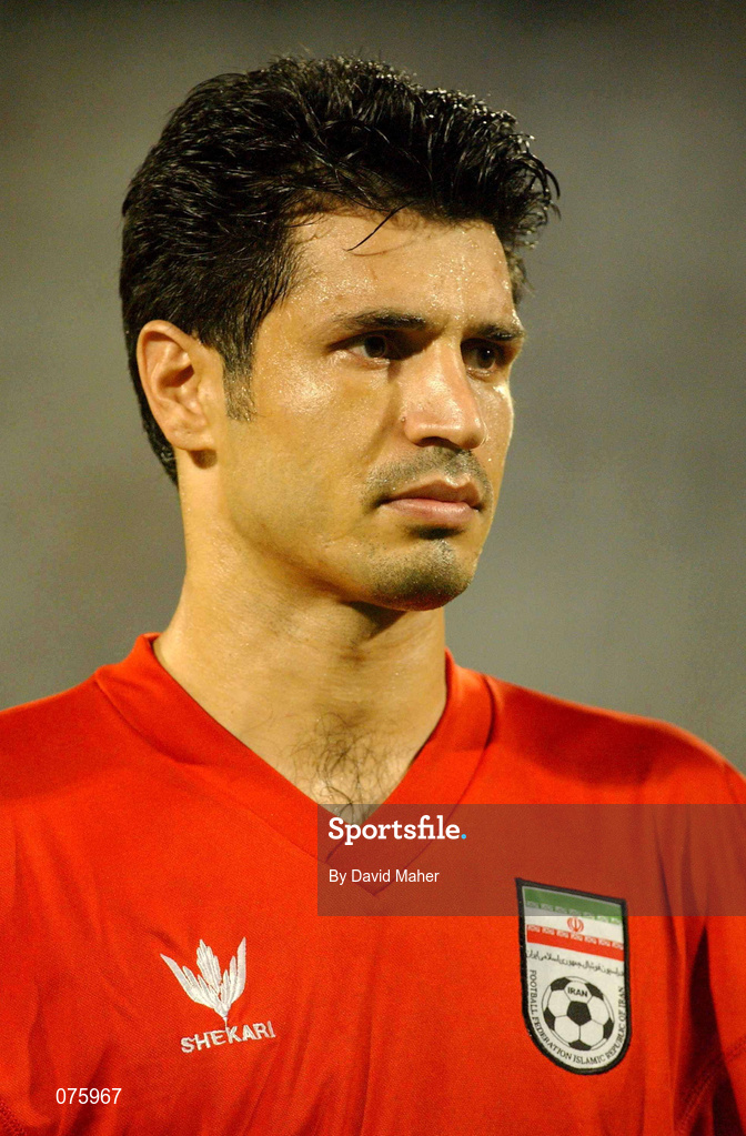 31 October 2001; Ali Daei of Iran ahead of the 2002 FIFA World Cup AFC Qualification Play-Off 2nd Leg match between United Arab Emirates and Iran the at Al-Nahyan Stadium in Abu Dhabi, United Arab Emirates. Photo by David Maher/Sportsfile