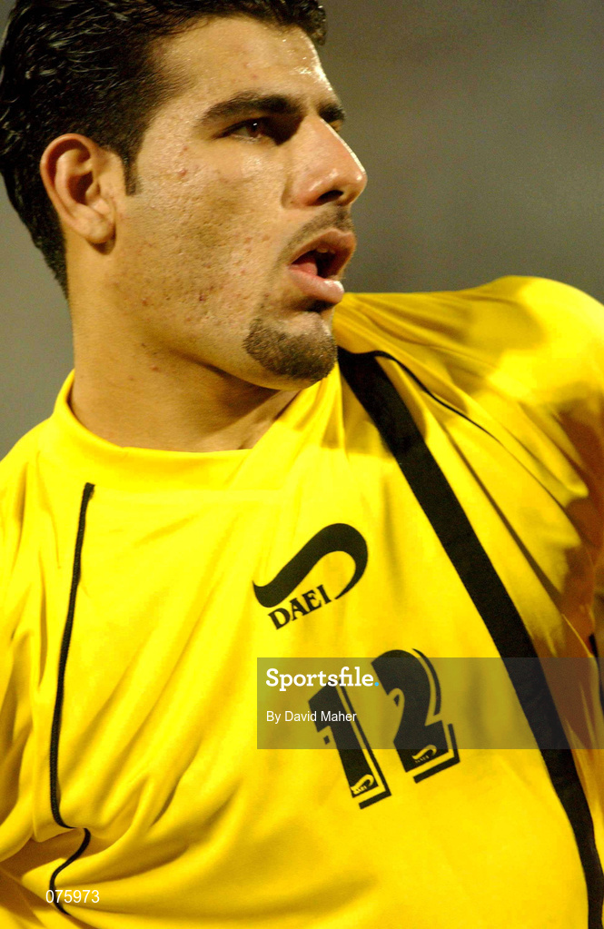 31 October 2001; Ebrahim Mirzapour of Iran during the 2002 FIFA World Cup AFC Qualification Play-Off 2nd Leg match between United Arab Emirates and Iran the at Al-Nahyan Stadium in Abu Dhabi, United Arab Emirates. Photo by David Maher/Sportsfile
