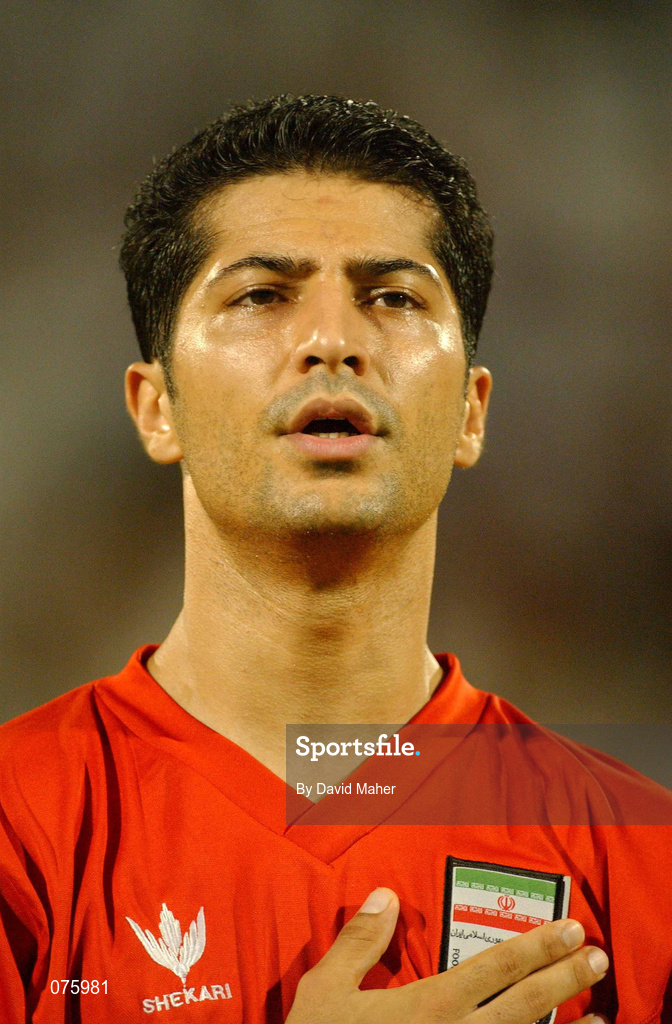 31 October 2001; Mehrdad Minavand of Iran ahead of the 2002 FIFA World Cup AFC Qualification Play-Off 2nd Leg match between United Arab Emirates and Iran the at Al-Nahyan Stadium in Abu Dhabi, United Arab Emirates. Photo by David Maher/Sportsfile