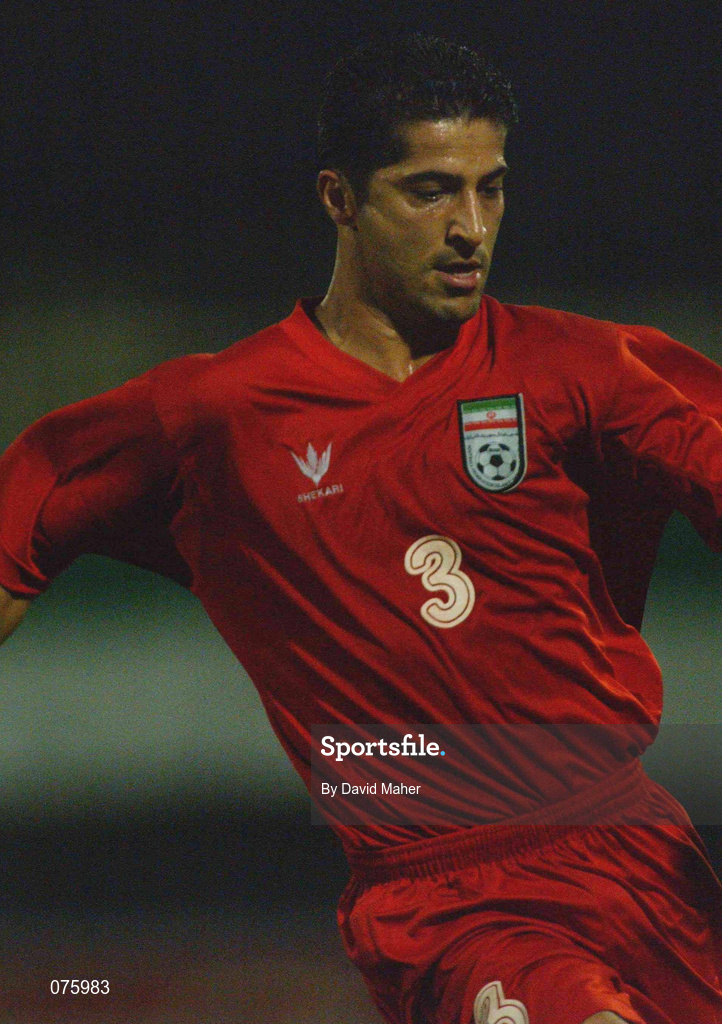 31 October 2001; Mehrdad Minavand of Iran during the 2002 FIFA World Cup AFC Qualification Play-Off 2nd Leg match between United Arab Emirates and Iran the at Al-Nahyan Stadium in Abu Dhabi, United Arab Emirates. Photo by David Maher/Sportsfile