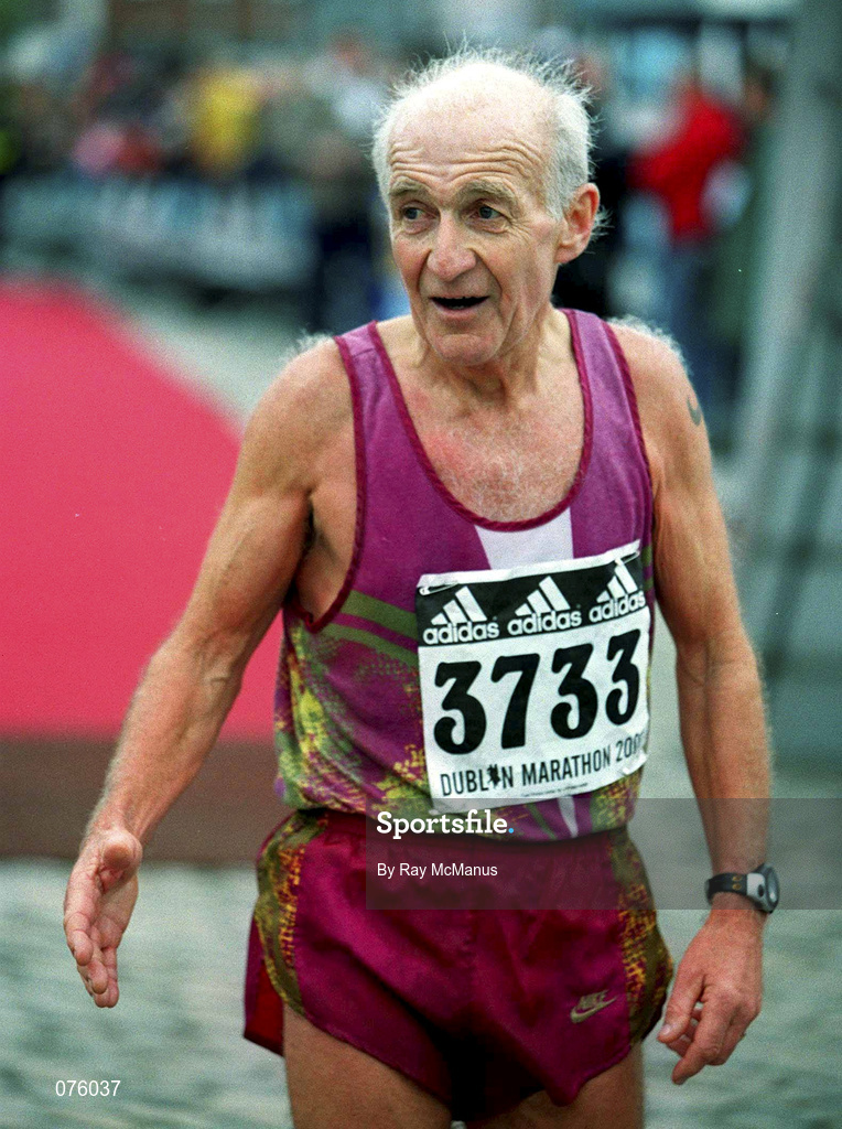 29 October 2001; Ireland's Patrick Beauchamp during the adidas Dublin Marathon in Dublin. Photo by Ray McManus/Sportsfile