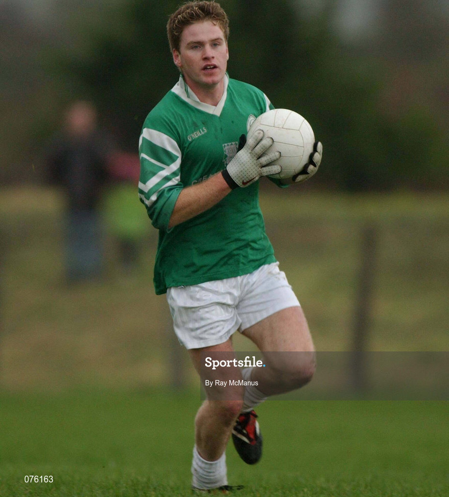 4 November 2001; Dermot Higgins of Charlestown Sarsfields, during the AIB Connacht Club Senior Football Championship Semi-final match between Charlestown Sarsfields and Roscommon Gaels at Fr O'Hara Memorial Park in Charlestown, Mayo. Photo by Ray McManus/Sportsfile