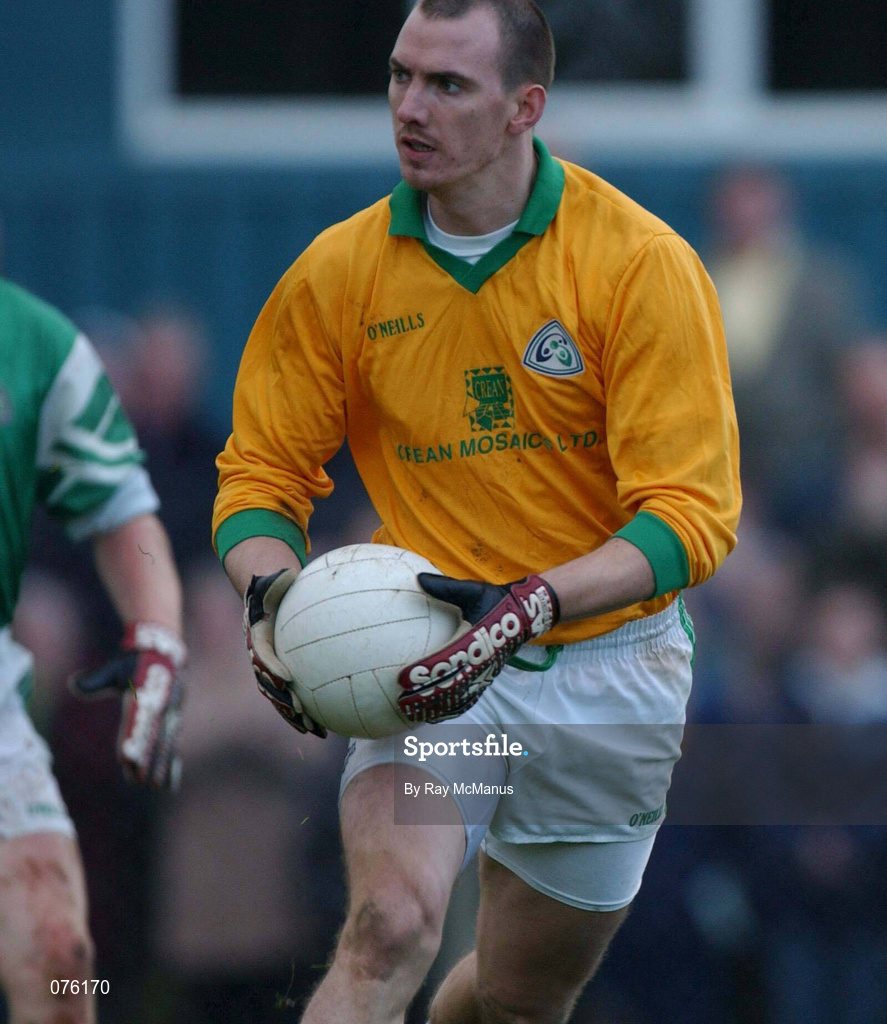 4 November 2001; John Casey of Charlestown Sarsfields during the AIB Connacht Club Senior Football Championship Semi-final match between Charlestown Sarsfields and Roscommon Gaels at Fr O'Hara Memorial Park in Charlestown, Mayo. Photo by Ray McManus/Sportsfile