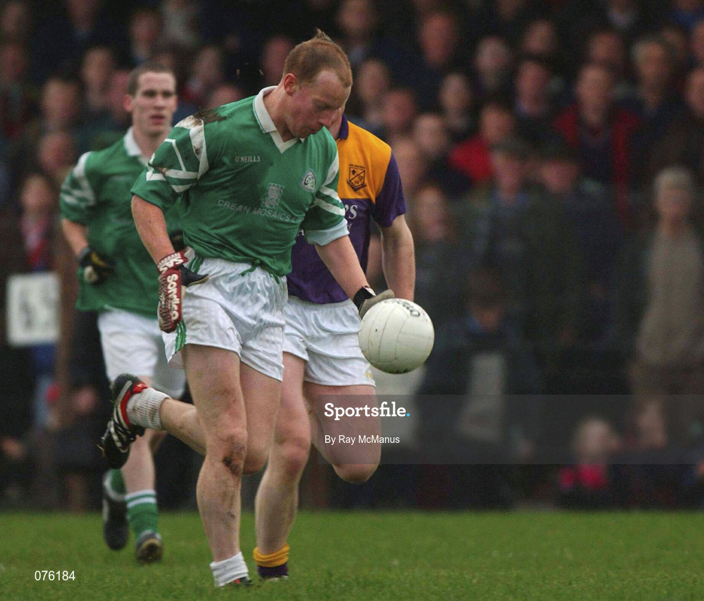4 November 2001; Mark Caffrey of Charlestown Sarsfields during the AIB Connacht Club Senior Football Championship Semi-final match between Charlestown Sarsfields and Roscommon Gaels at Fr O'Hara Memorial Park in Charlestown, Mayo. Photo by Ray McManus/Sportsfile