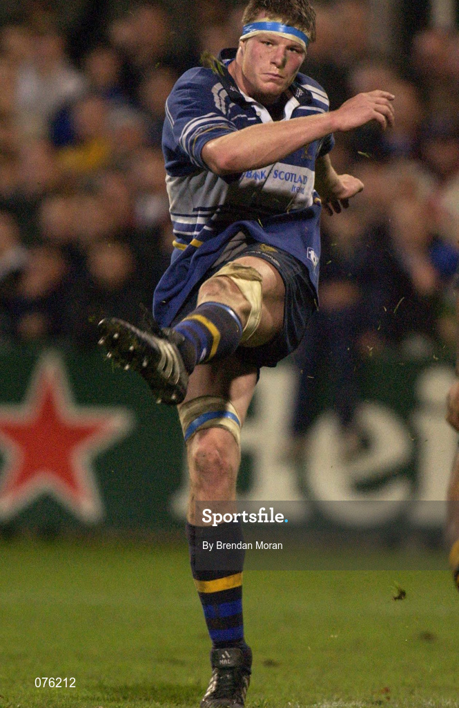 26 October 2001; Malcolm O'Kelly of Leinster during the Heineken Cup Pool 6 Round 3 match between Leinster and Newport at Donnybrook Stadium in Dublin. Photo by Brendan Moran/Sportsfile