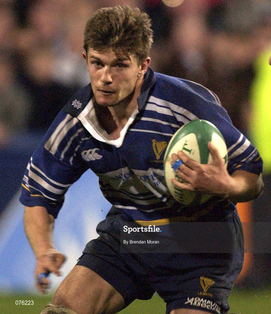 26 October 2001; Adam Magro of Leinster during the Heineken Cup Pool 6 Round 3 match between Leinster and Newport at Donnybrook Stadium in Dublin. Photo by Brendan Moran/Sportsfile