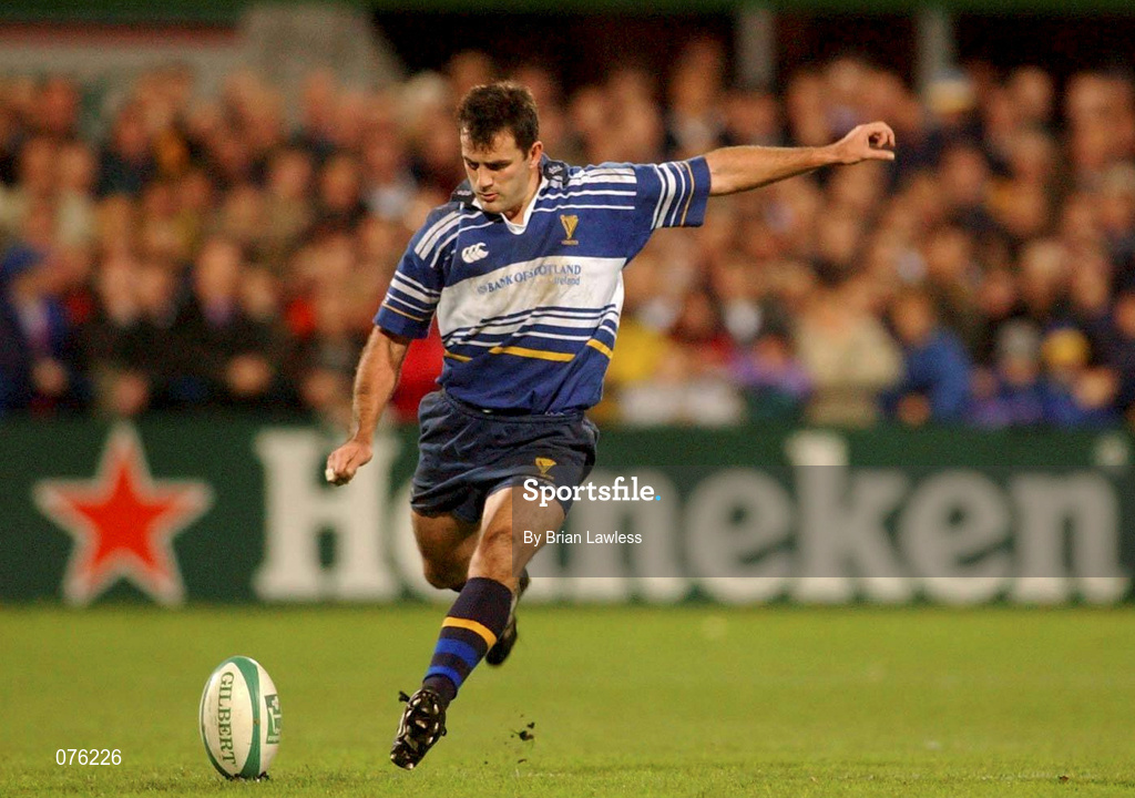26 October 2001; Nathan Turner of Leinster during the Heineken Cup Pool 6 Round 3 match between Leinster and Newport at Donnybrook Stadium in Dublin. Photo by Brian Lawless/Sportsfile