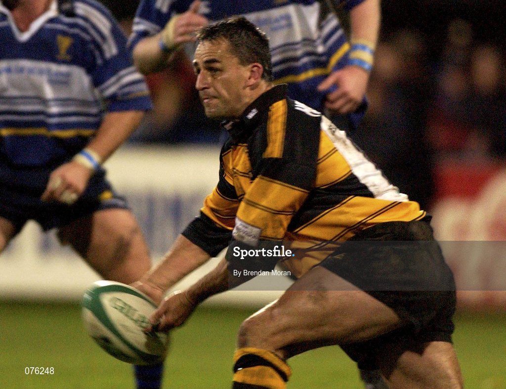 26 October 2001; Shane Howarth of Newport during the Heineken Cup Pool 6 Round 3 match between Leinster and Newport at Donnybrook Stadium in Dublin. Photo by Brendan Moran/Sportsfile