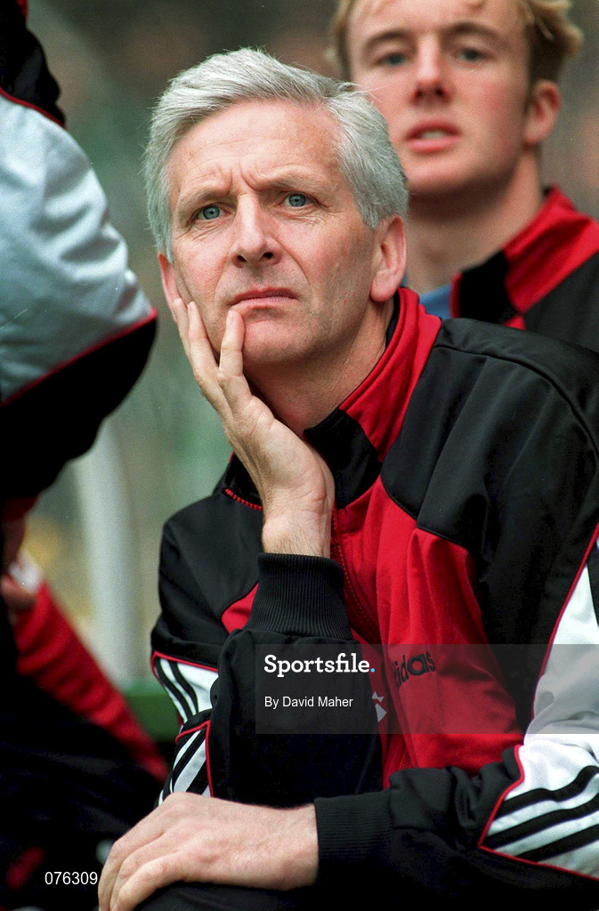 4 September 1994; Galway United manager Tony Mannion during the Bord Gáis National League Premier Division match between Bohemians and Galway United at Dalymount Park in Dublin. Photo by David Maher/Sportsfile