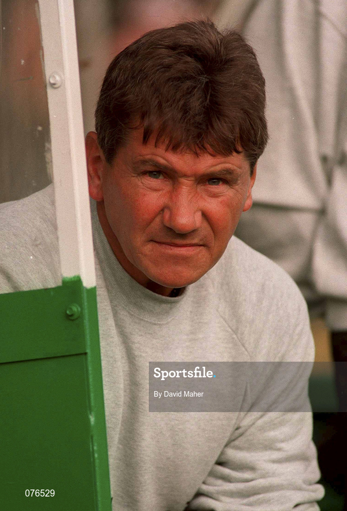 11 September 1994; Shamrock Rovers manager  Ray Treacy during the Bord Gáis National League Premier Division match between Shamrock Rovers and Sligo Rovers at the RDS Grounds in Dublin. Photo by David Maher/Sportsfile