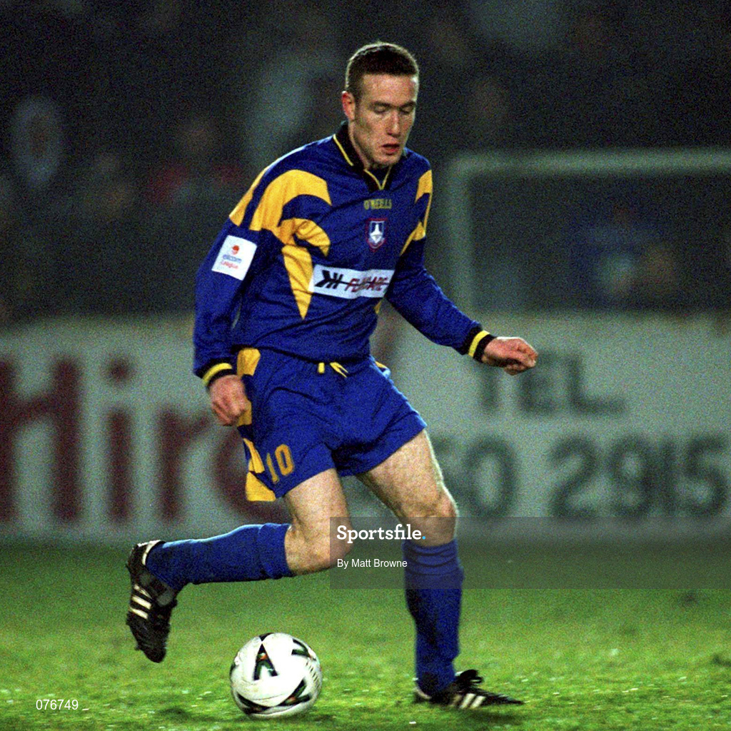 23 March 2001; Shay Zellor of Longford Town during the FAI Harp Lager Cup Third Round Replay match between St Patrick's Athletic and Longford Town at Richmond Park in Dublin. Photo by Matt Browne/Sportsfile