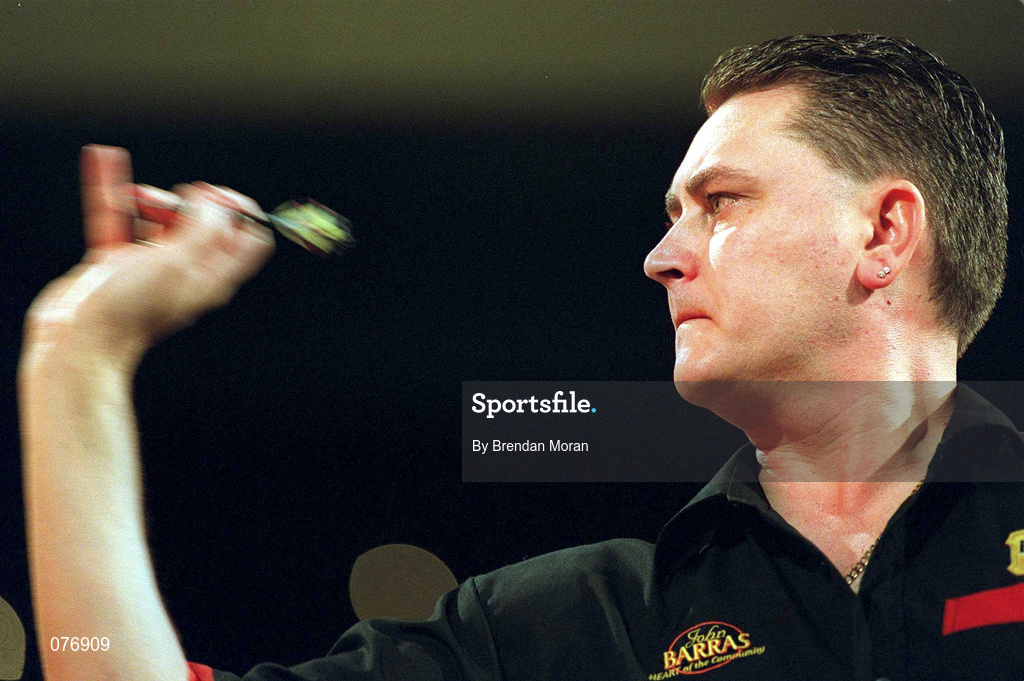 24 October 2001; Kevin Painter of England during the Paddy Power / Professional Darts Corporation World Grand Prix Darts Championship at Citywest Hotel in Saggart, Dublin. Photo by Brendan Moran/Sportsfile