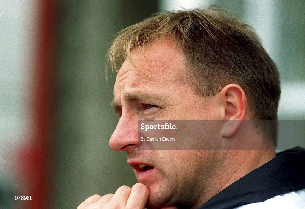 16 October 2001; Ireland Assistant Coach Eddie O'Sullivan during a Ireland Rugby Press Conference at Lansdowne Road in Dublin. Photo by Damien Eagers/Sportsfile