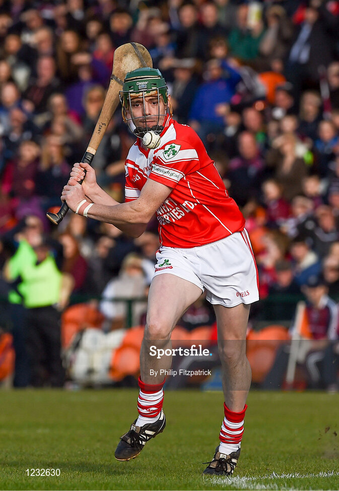 23 October 2016; Brendan McCarry of Loughgiel Shamrocks in action during the AIB Ulster GAA Hurling Senior Club Championship Final game between Loughgiel Shamrocks and Slaughtneil Emmetts at the Athletic Grounds in Armagh. Photo by Philip Fitzpatrick/Sportsfile