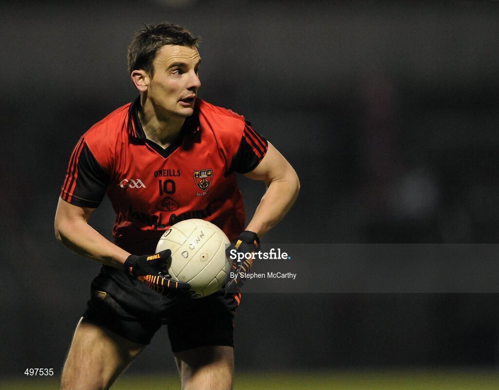 12 March 2011; Daniel Hughes, Down. Allianz Football League, Division 1, Round 4, Cork v Down, Pairc Ui Rinn, Cork. Picture credit: Stephen McCarthy / SPORTSFILE