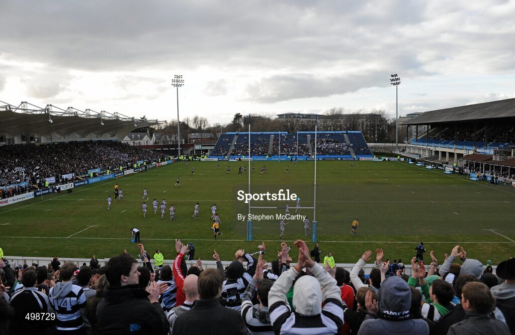 17 March 2011; A general view of the RDS during the game. Powerade Leinster Schools Senior Cup Final, Cistercian College Roscrea v Clongowes Wood College SJ, RDS, Ballsbridge, Dublin. Picture credit: Stephen McCarthy / SPORTSFILE