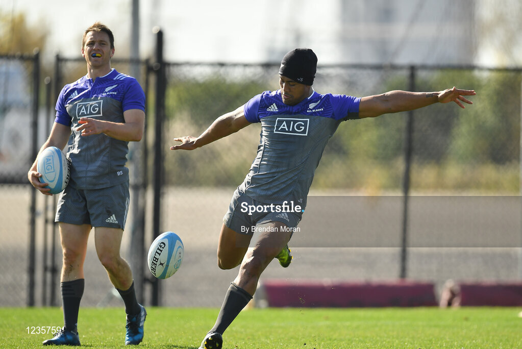 1 November 2016; Julian Savea of New Zealand during a New Zealand Rugby Squad Training at Toyota Park in Chicago, USA.  Photo by Brendan Moran/Sportsfile
